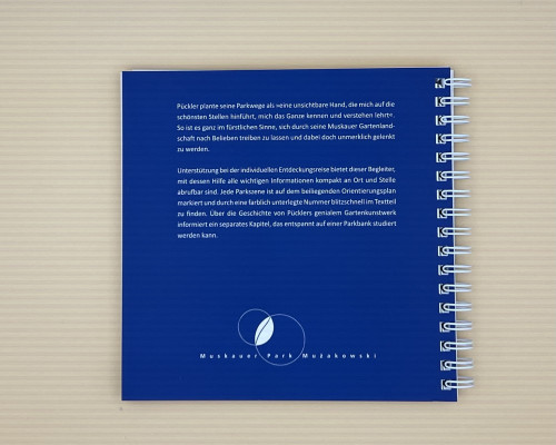 Die Rückseite vom Buch Der Muskauer Park Ein Spaziergang auf fürstlichen Spuren