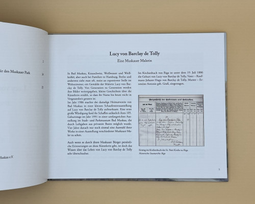 Ein Innenseite vom Buch Lucy von Barclay de tolly.