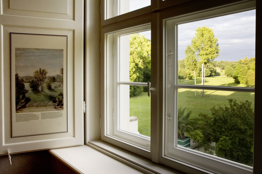 View from the study in the permanent exhibition