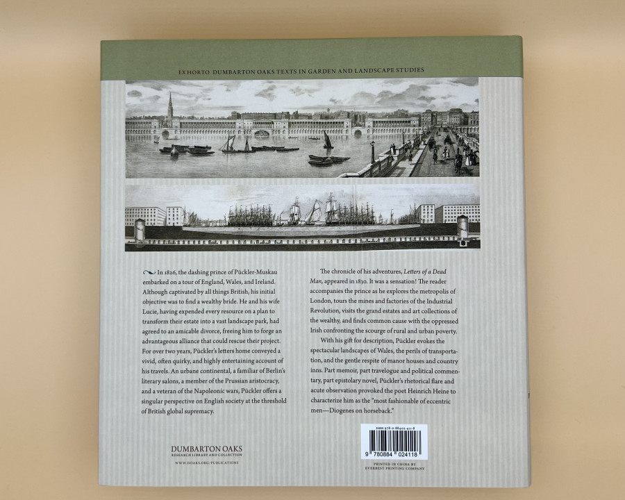 Die Rückseite vom Buch Letters of a dead man.