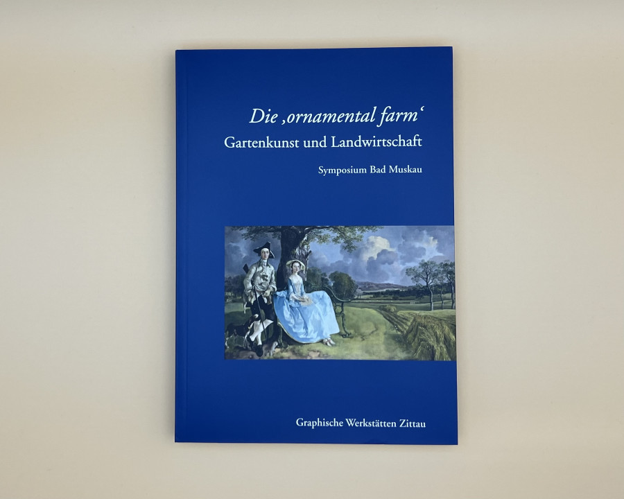 Die Titelseite vom Buch Die ornamental farm - Gartenkunst und Landwirtschaft.